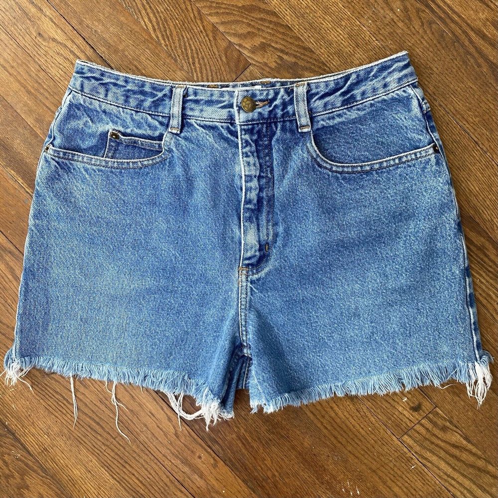 Talbots Cut Off Jean Shorts Women’s Size 10 Denim Blue Flower Back Pocket VTG